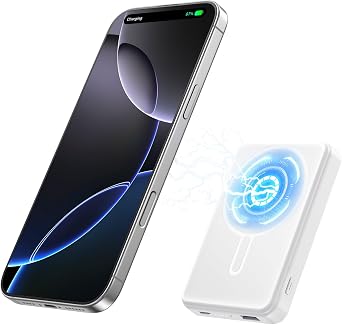 for Magsafe Portable Charger Power Bank, 12000mAh Magnetic Power Bank with 15W Wireless & 20W USB C Fast Charging, Ultra-Slim Battery Pack for iPhone 17/16/15/14/13/12 Series, Travel Essential
