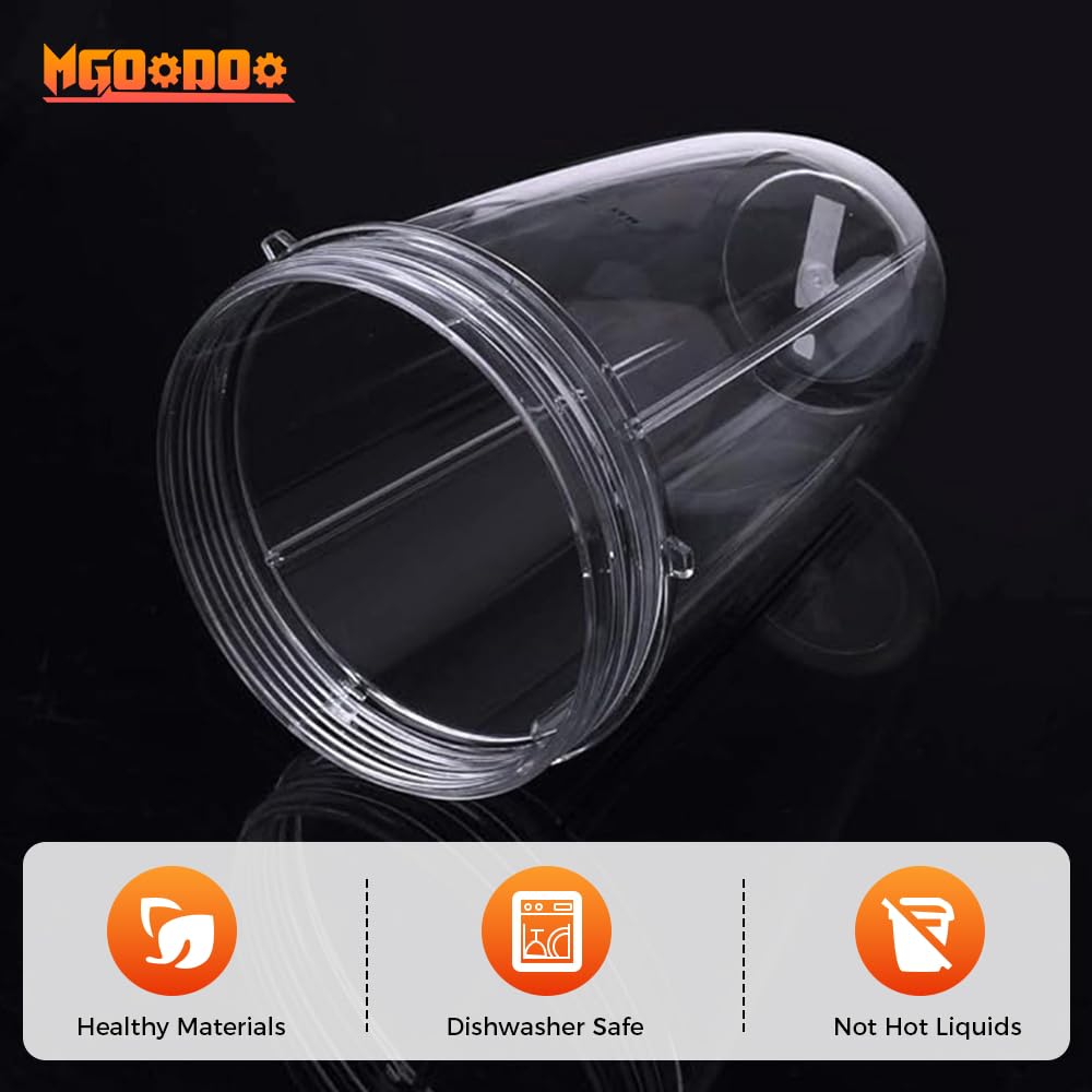 Tazza da 510 g con coperchio piatto, parti di ricambio, 2 pezzi per accessorio 600 W 900 W spremiagrumi