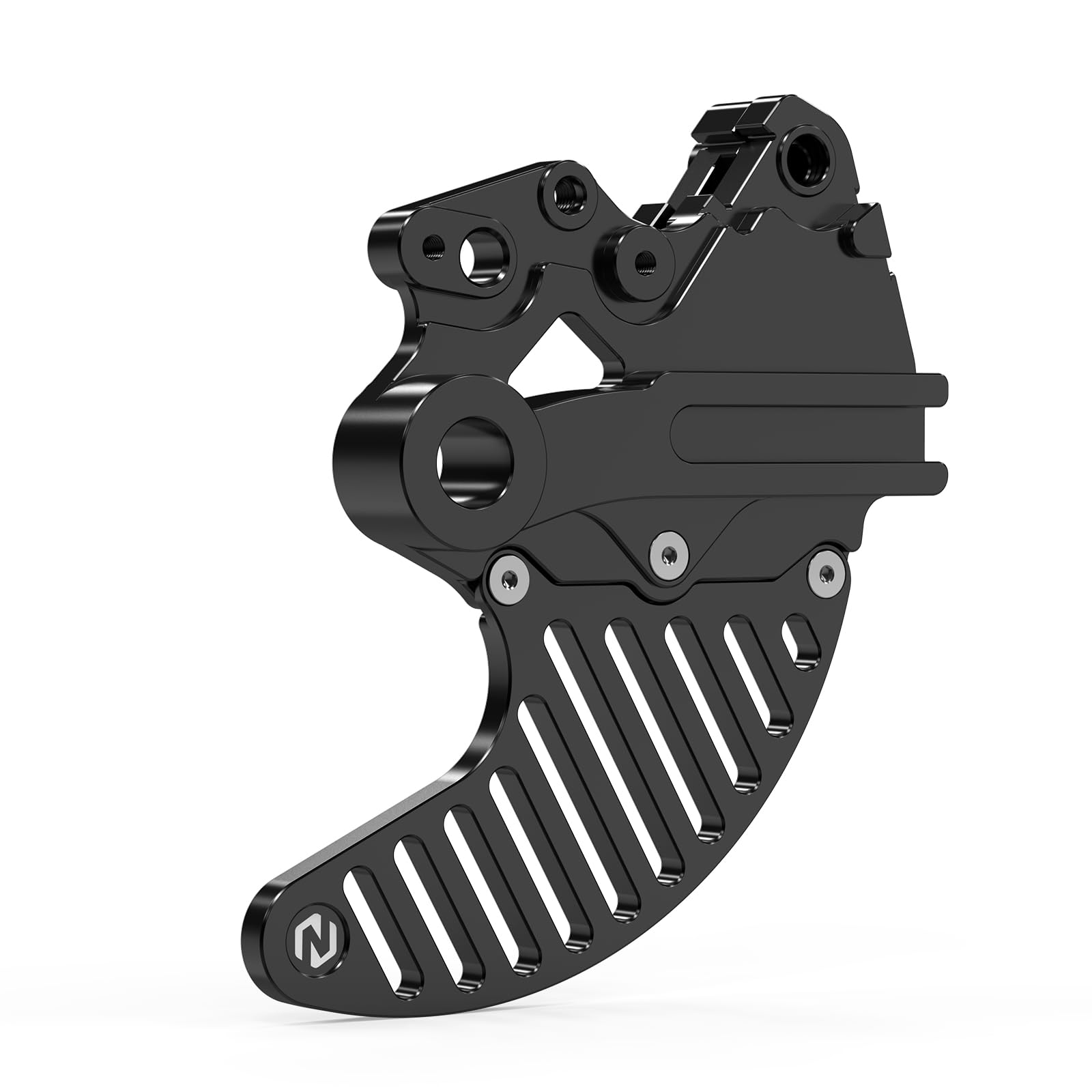 Black Rear Brake Disc Guard Protector Compatible with Yamaha Tenere 700 /XTZ700 2019 2020 2021 2022 2023 2024, 6061-T6 Aluminum, Anodization, CNC, Tenere 700 Accessories
