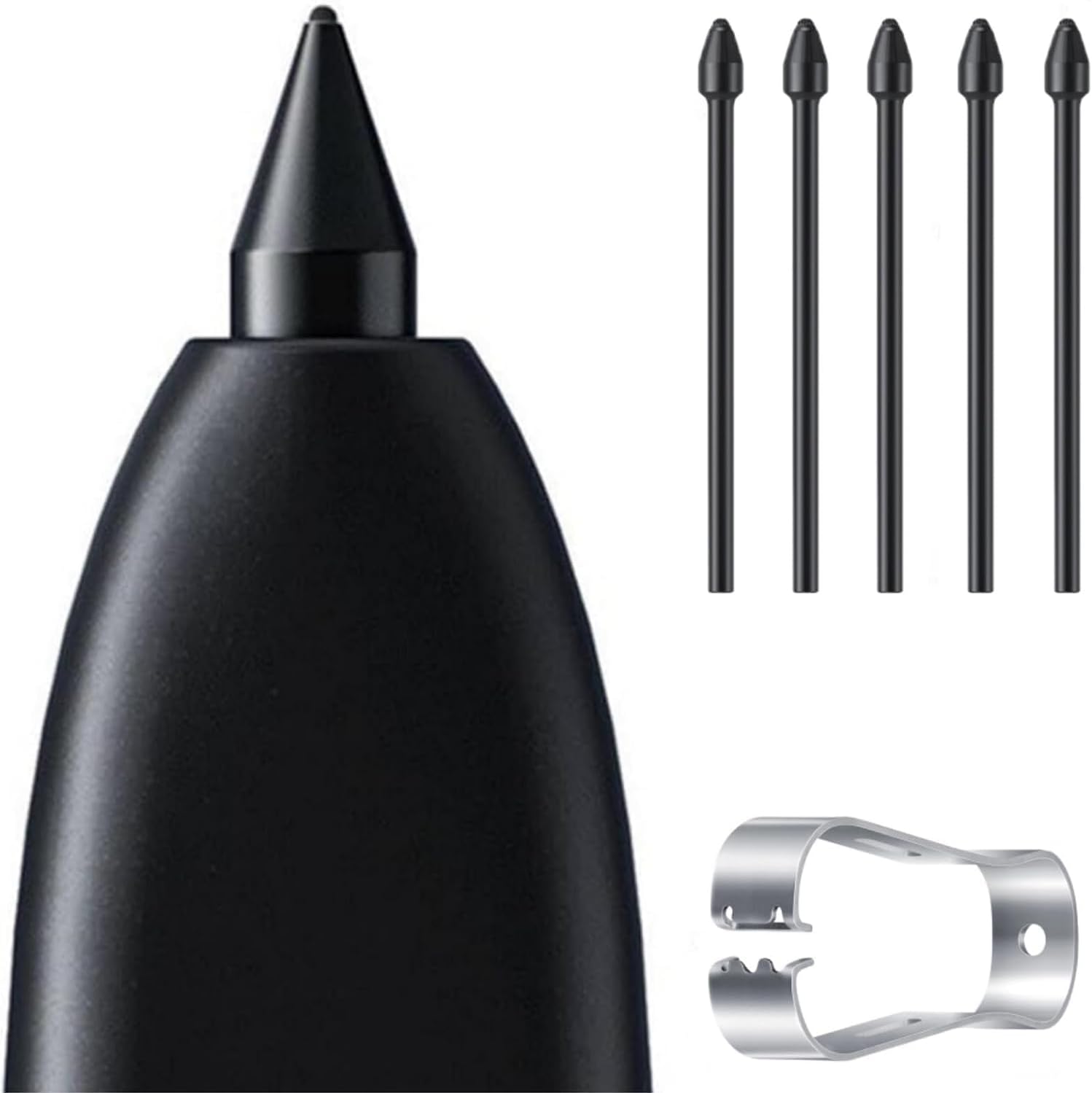 5 PCS OEM Soft S Pen Tips Compatible with Galaxy S22 Ultra S Pen Nibs Replacement [0.7mm] [4096 Pressure Sensor], Galaxy S22 Stylus Pen Tips (S22 Black*5)