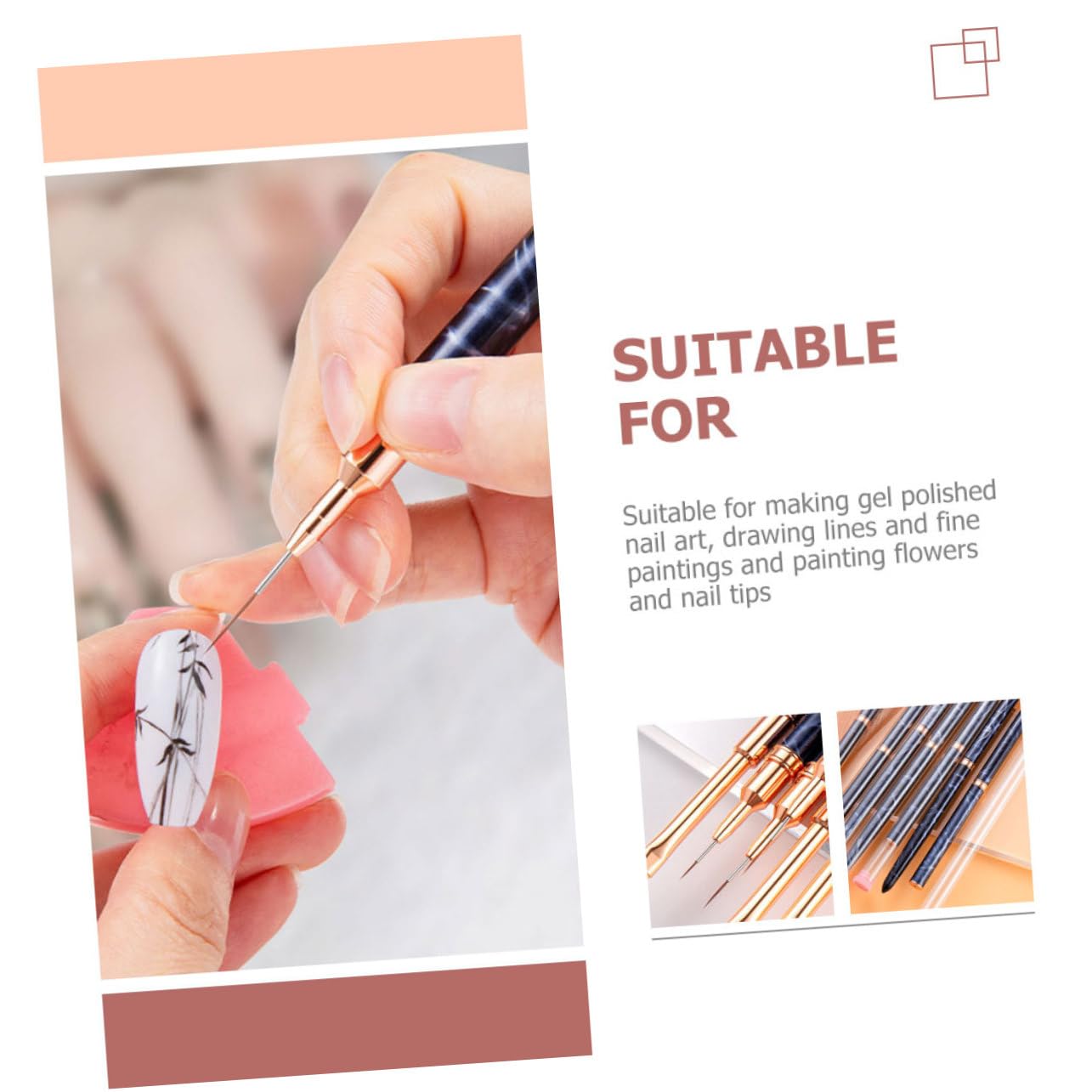 Healvian 15pezzi Pennelli Per Nail Art Professionale Liner Brush Per Disegni e Decorazioni Unghie Pennelli Per Pittura e Disegno Unghie Elegante e Facile Da Usare Per Estetiste e