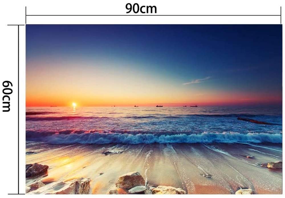 Amazon.co.jp: Potooart 海の景色 夜明けの海 綺麗な日の出 ポスター