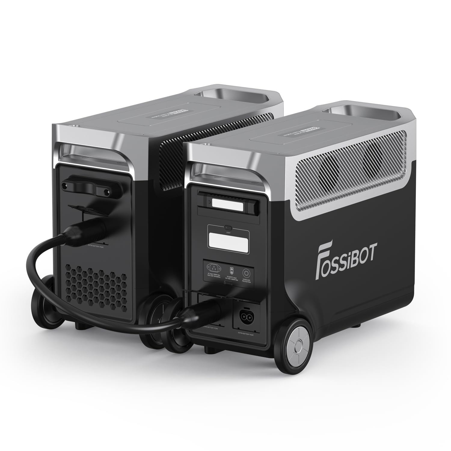FOSSiBOT F3600 Pro Powerstation mit 3840 Wh Akku, 3x230V AC Ausgang 3600W (7200W Peak) Solargenerator für Zuhause, Camping, Wohnmobil
