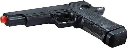 Miniatura 5 de Pistola de Airsoft de Resorte de Plástico Duradero Personalizada M1911 de 250 FPS (Color Negro)