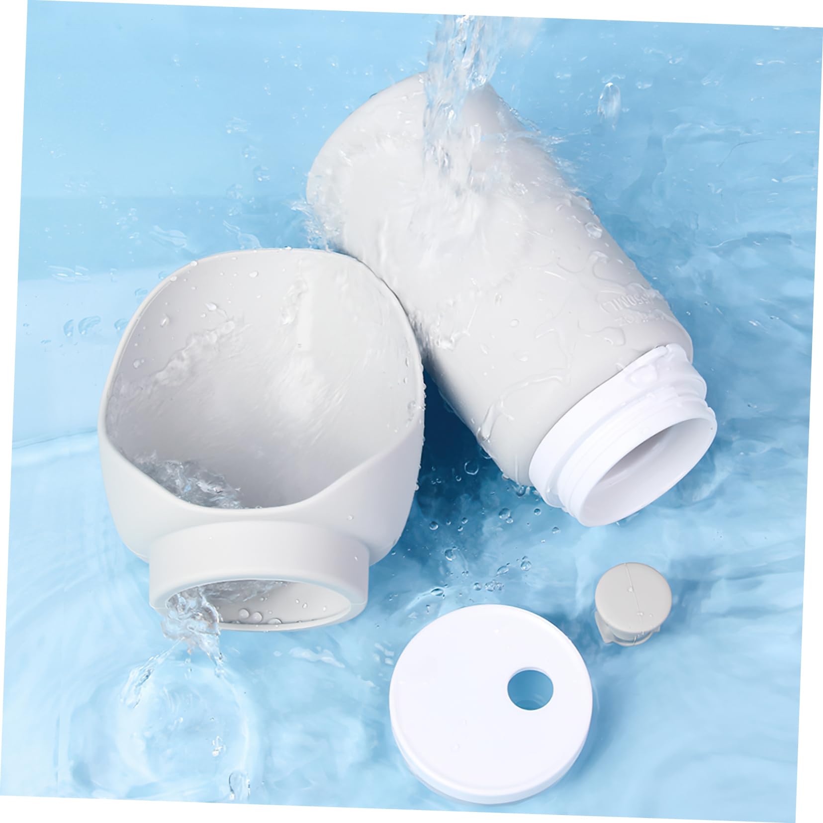 GALPADA Travel Dog Water Dispenser Flexible Pet Water Bowl Leakproof for Outdoor Activities