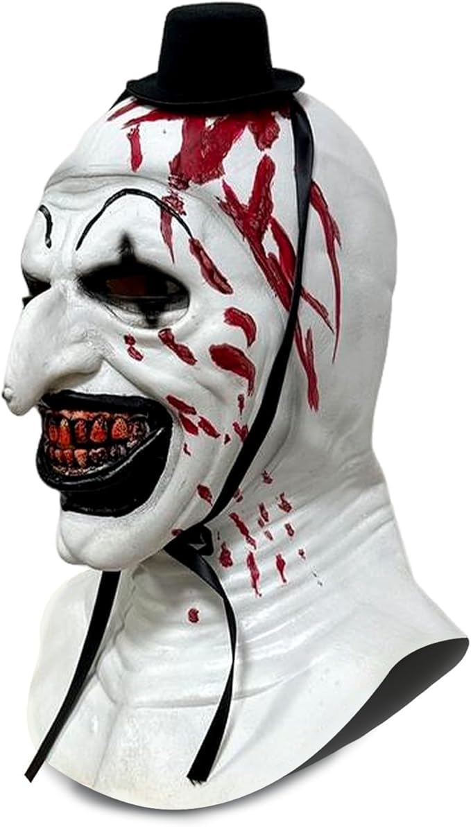 NEW-YIJUNSHUN Adult Terrifier Art the Clown Mask Art The Clown Terrifier Costume Terror Masks Scary the Killer Clown Joker Mask Halloween Cosplay Full Head Costume Props - Image 4