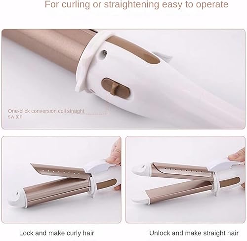 Miniatura 3 de Plancha plana 2 en 1 alisadora y rizadora para todos los peinados calentamiento rápido de 15 segundos memoria de temperatura regalo para niñas y