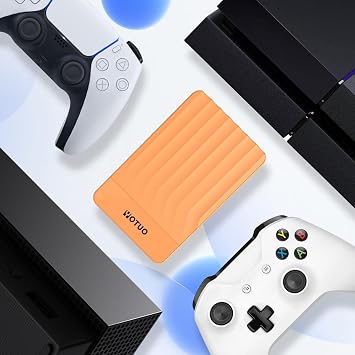 YOTUO Portable External Hard Drive Storage Expansion Mobile HDD USB 3.0 for PC, Mac, Desktop, Laptop, PS4, PS5, Xbox One X/S, Xbox 360, Xbox Series X/S, Office & Game (Orange, 500GB)