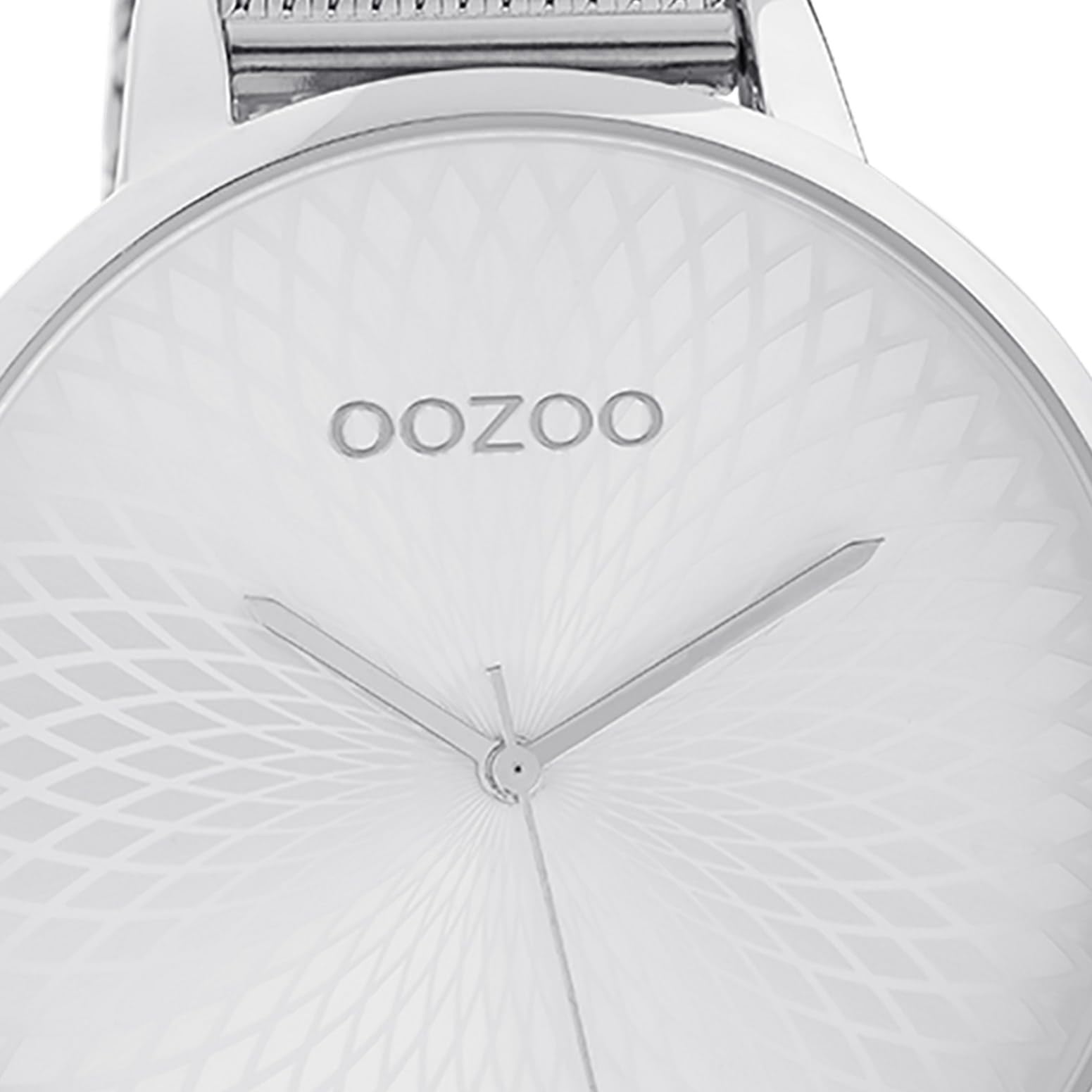 Oozoo Damenuhr mit Edelstahl Milanaiseband und Mandala Zifferblatt