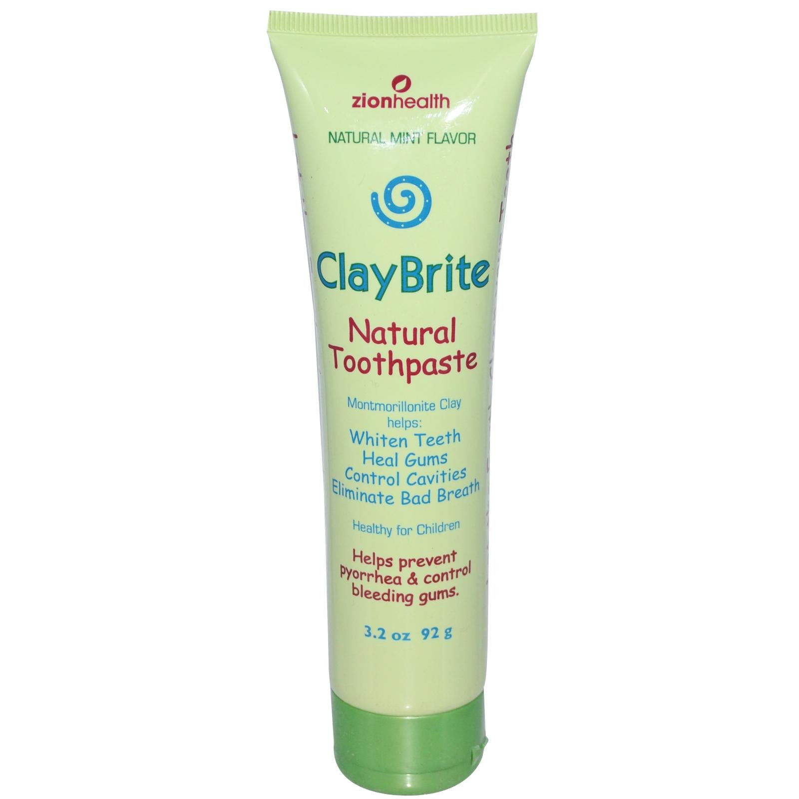 Amazon.com: Zion Health, Toothpaste Clay Brite, 3.2 Ounce : Health
