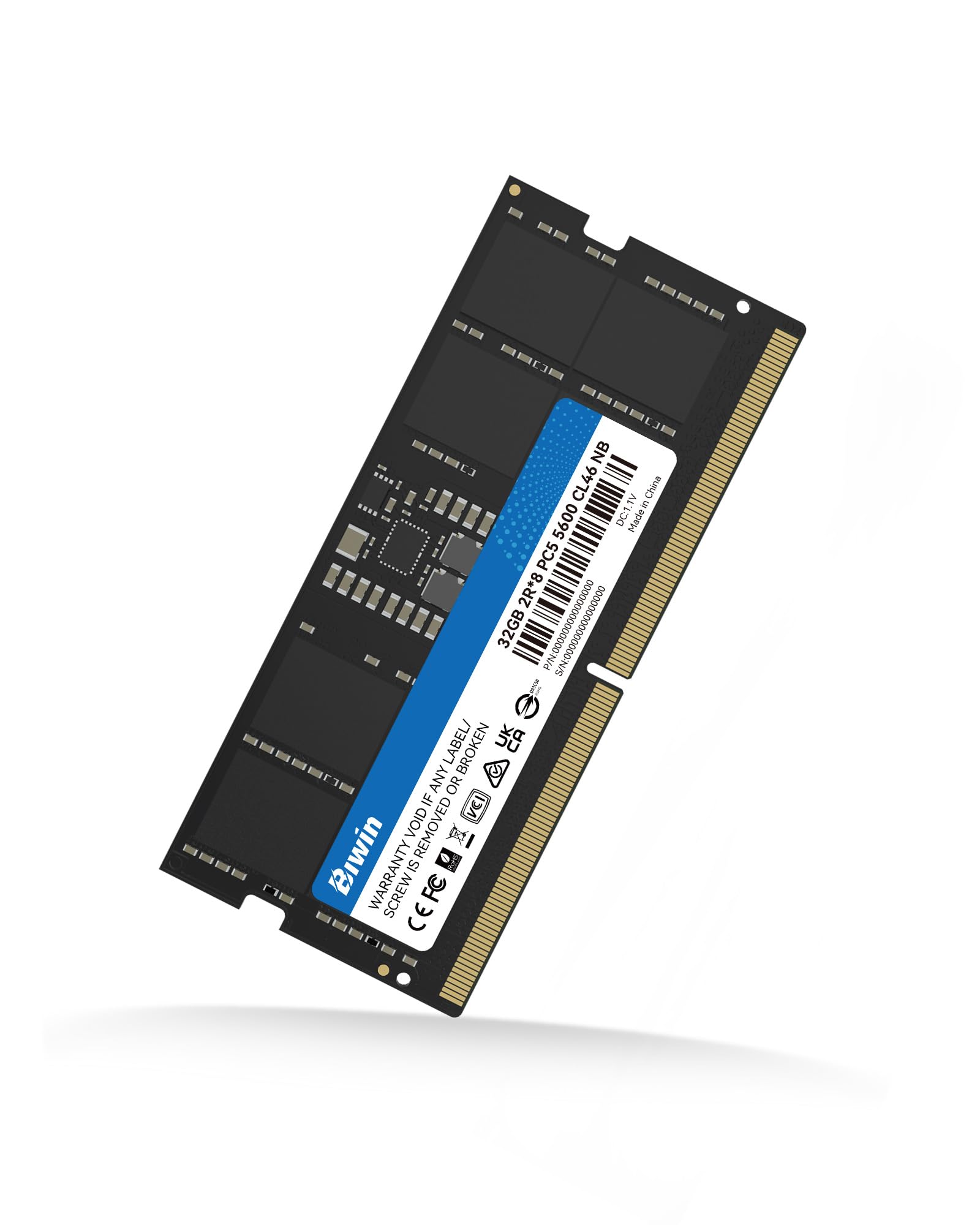 【動作確認済】DDR5 5600MHz メモリ 16GB (8GB x2) 増設メモリ XPG LANCER BLADE DDR5(5600MT/s CL46) ブラック