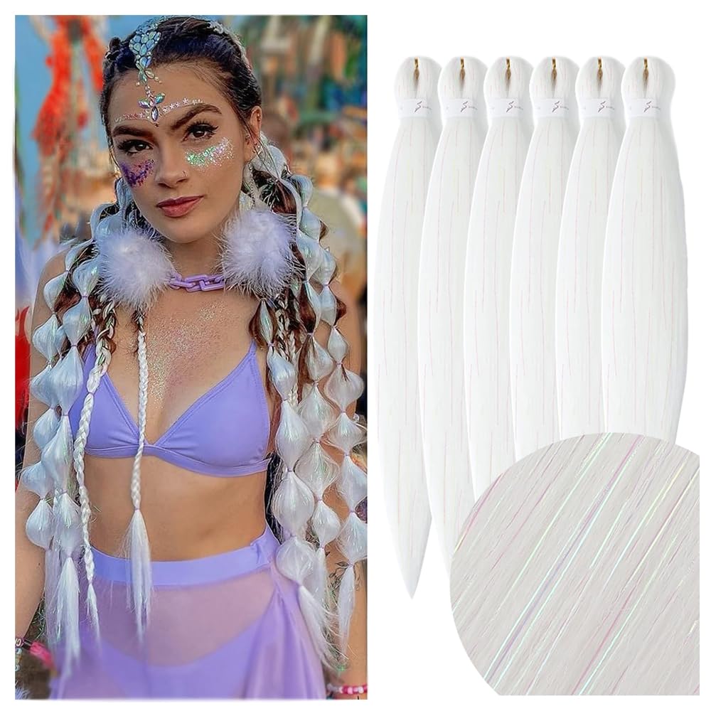 YDDM Capelli Per Treccine Africane Rosa Extension Treccine Texture Yaki Easy Install per Principianti 20 Pollici 3 Pezzi Capelli Leggeri e Naturali per Box Braids, Twist e Crochet — view 101