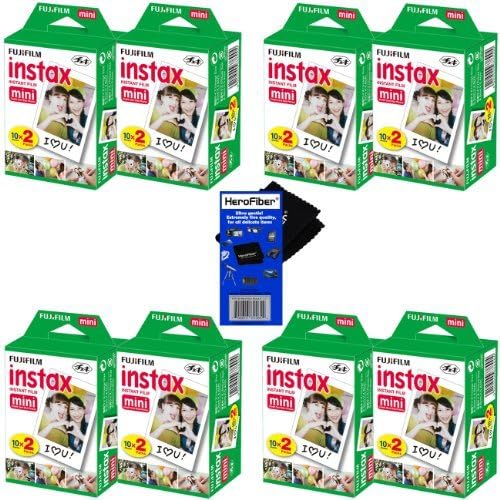 Amazon Fujifilm Instax Mini Twin Pack Instant Film 8 pack (160 sheets) for Fujifilm Instax