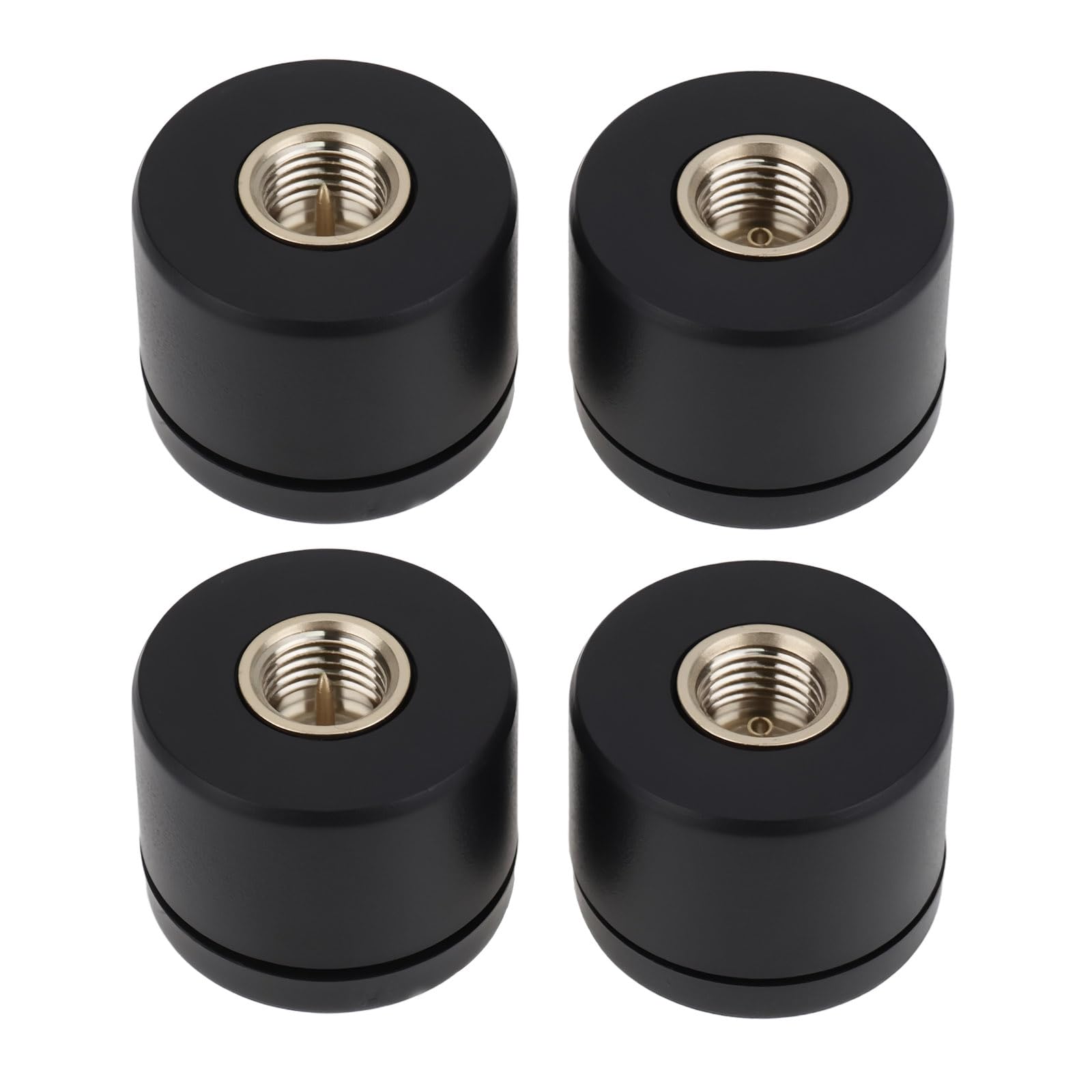 ECSiNG 4 Pezzi SMA Mini Antenna 14x18mm 2.4GHz 3dBi 50W Compatibile Con D-Link Nero