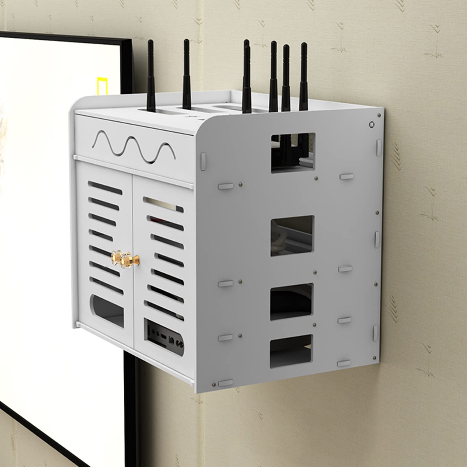 Ps4 Wall Mount Wall Mount WiFi Router Box Hider Decorative Router ...