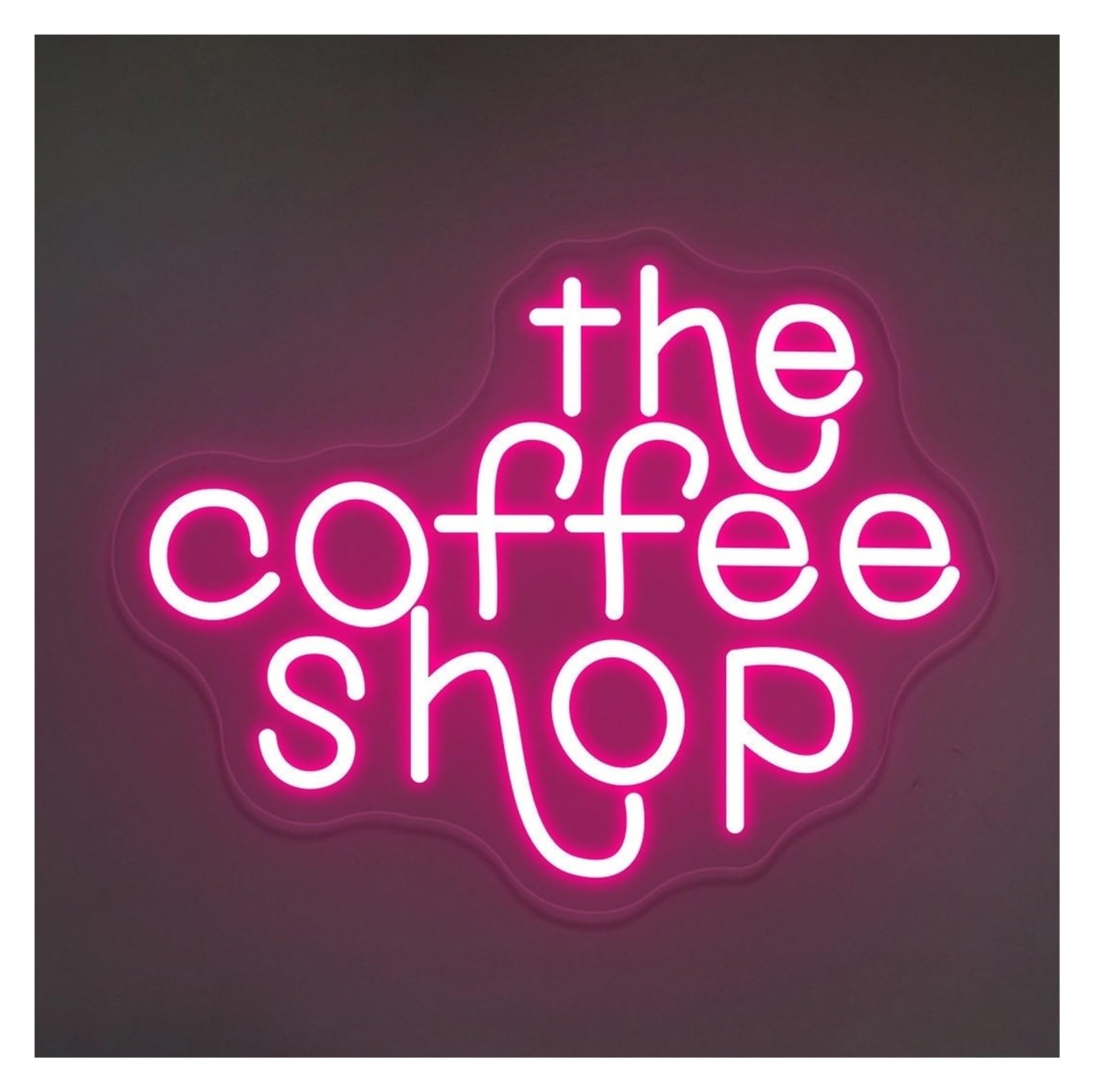 RONGCH Hanging Art Signs Coffee Shop Custom Neon Sign Cafe Bar Decor Room Bedroom Game Pet Store Birthday Party 45cm