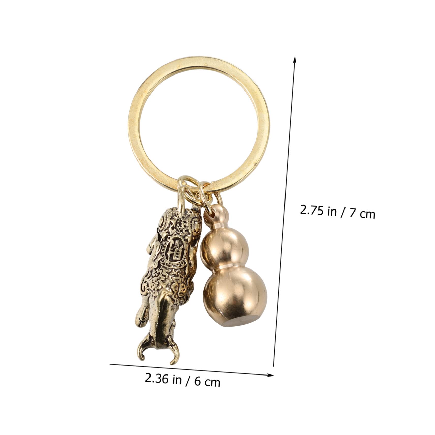Healvian Portachiavi Retro Con Ciondolo Accessori Decorativi Per Chiavi E Borse Per Amanti Del Te E Del Feng Shui