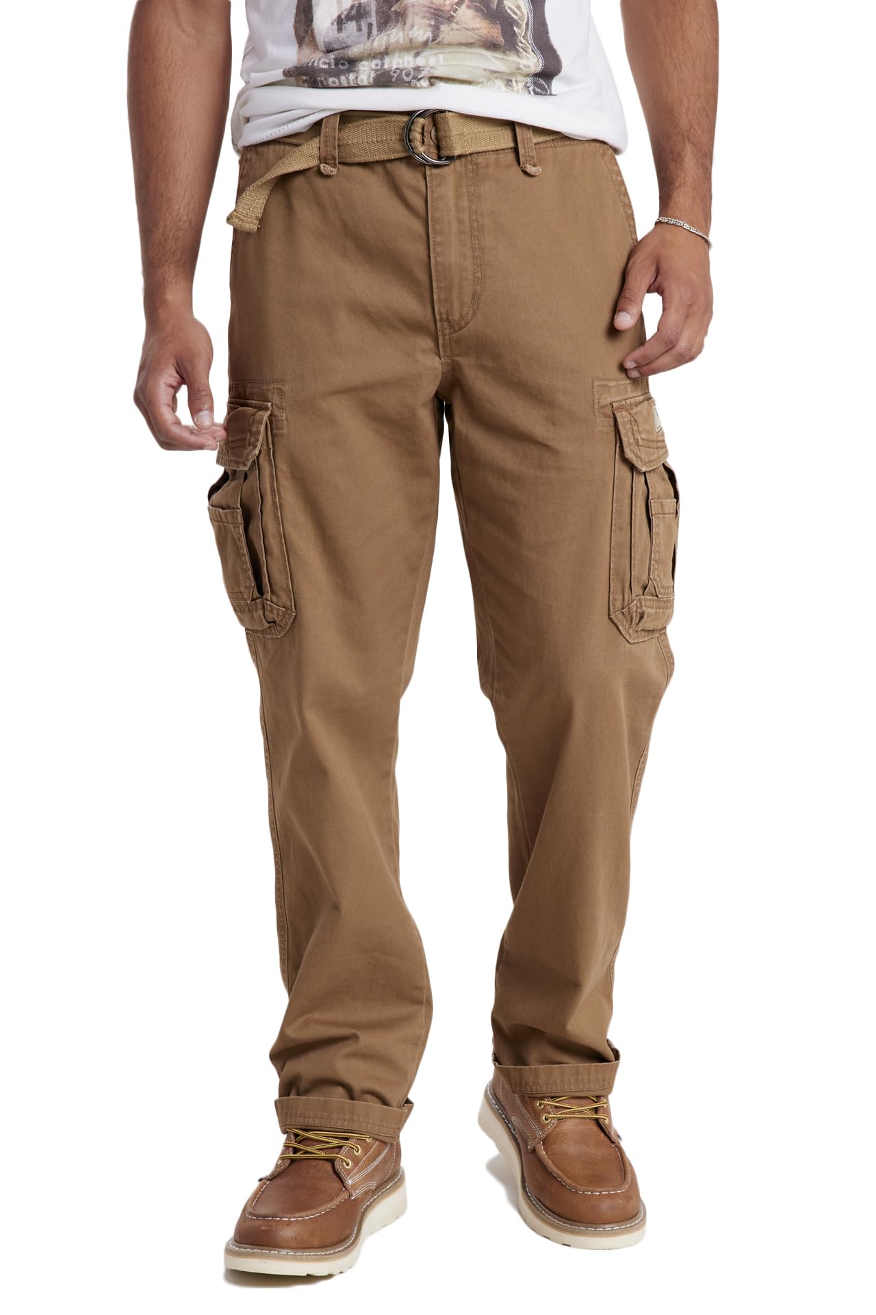 UNIONBAY Men's Survivor Iv Relaxed Fit Cargo Pant-Reg and Big and Tall Sizes