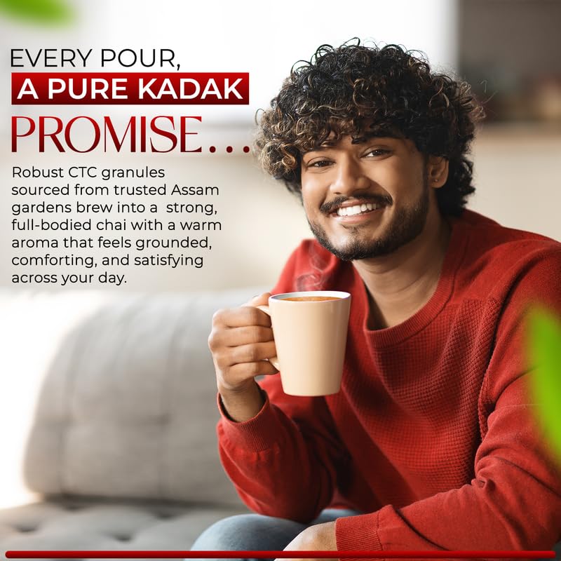 Image of Marvel Red Tea 500g, Handpicked Strong Kadak Chai From Assam & Darjeeling, Refreshing Aroma & Rich Taste - Black Tea