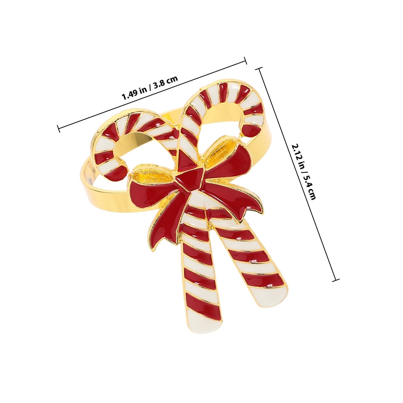 DOITOOL Set 4 Pezzi Portatovaglioli Natalizi in Lega a Forma di Fiocco Fibbie Decorative per Tovaglioli Anelli per Tovaglioli per Decorazioni Tavola Feste di Natale