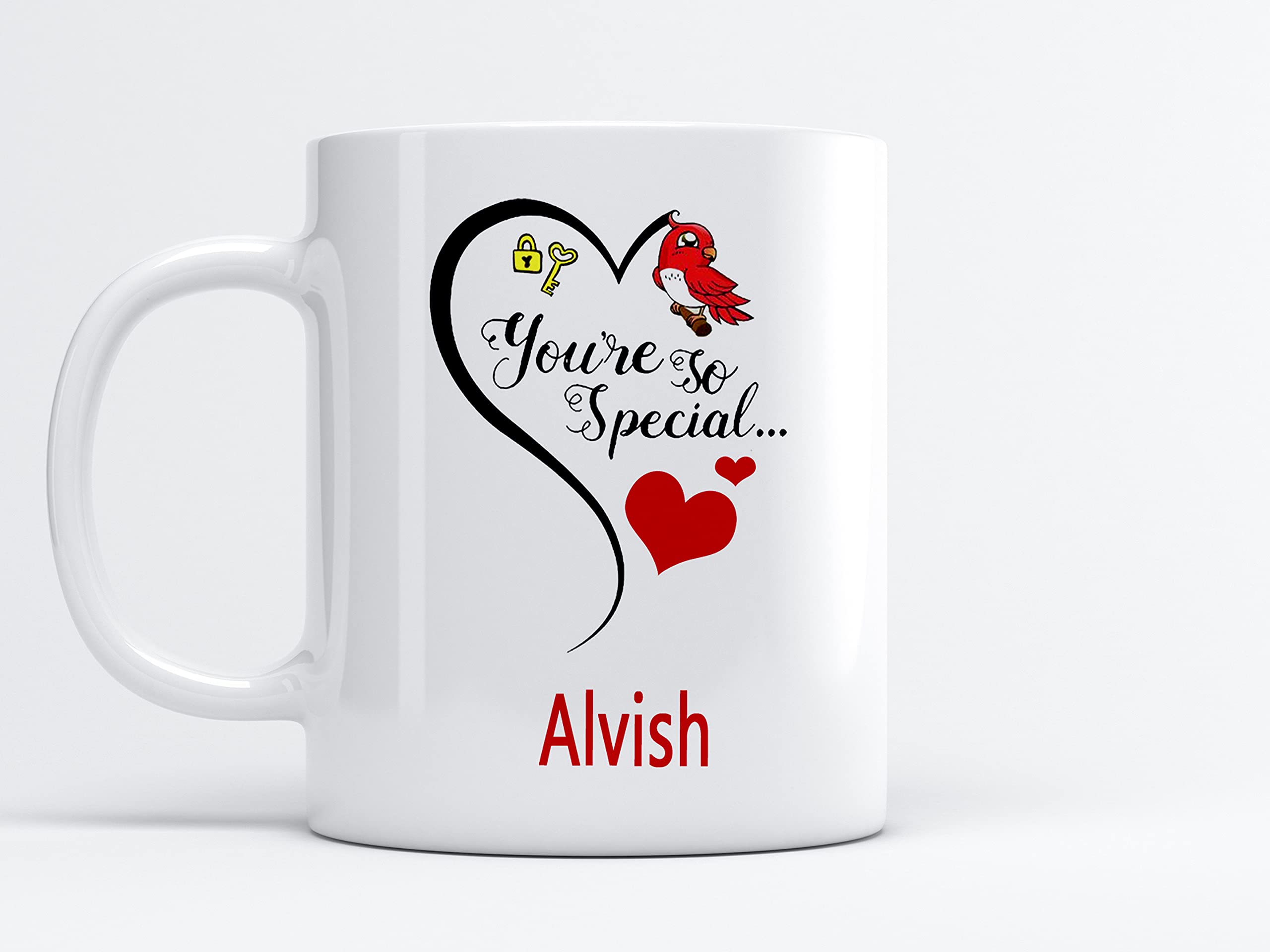 MM9E You are So Special Alvish Printed Mug , I Love You Alvish , Alvish Name Mug ,Valentine's Day , Anniversary Gift , Happy Birthday Gift , Rakhi Mug , Husband, Brother ,Ceramic Coffee Mug 325ml