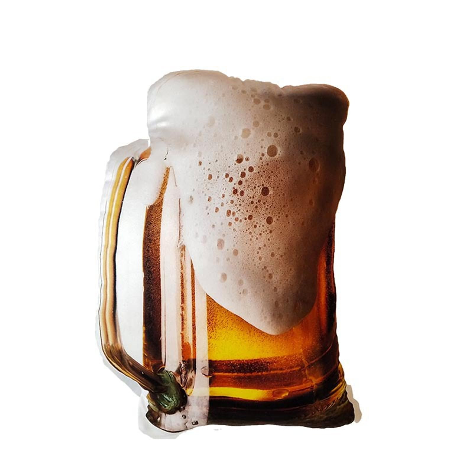 Bier-PlüSchtier Deko-Kissen,Simulation Bier Kissen, Lustiges PlüSchbier-Design,Dekokissen, Bierkissen GefüLltes, FüR Freunde Und Familie Weiches Langlebiges Material (40 * 25 cm,Bier)