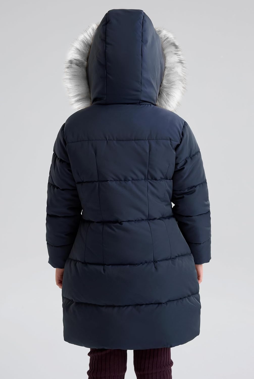 maoo garden Girls Puffer Winter Coat Faux-Down Heavyweight Snow Parka Fuzzy Fur Lining Hood Water-Resistant Long Jacket - Image 3