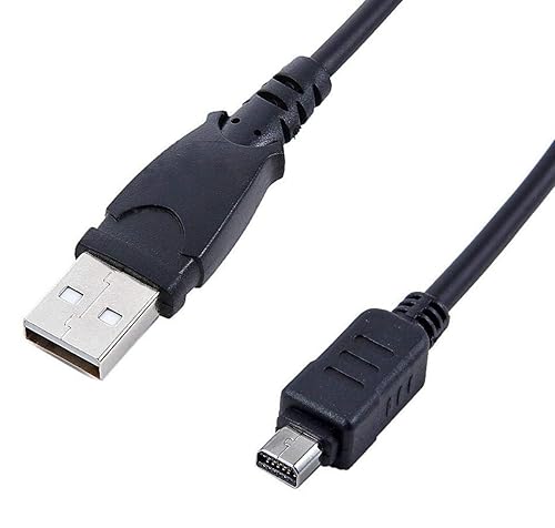 Miniatura 1 de Olympus Cable USB, cable de carga de sincronización de datos, CB-USB5/6/8 para cámaras Olympus DZ-105, E-330 a E-620, FE-120 a FE-5050