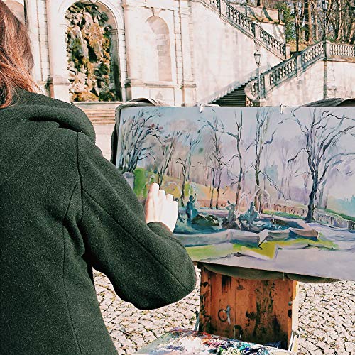 Phoenix Stretched Canvas For Painting 10X20 Inch/6 Value Pack, 8 Oz Triple Primed 5/8 Inch Profile 100% Cotton White Blank Canvas, Rectangular Framed Canvas For Oil Acrylic & Pouring Art #TOP6