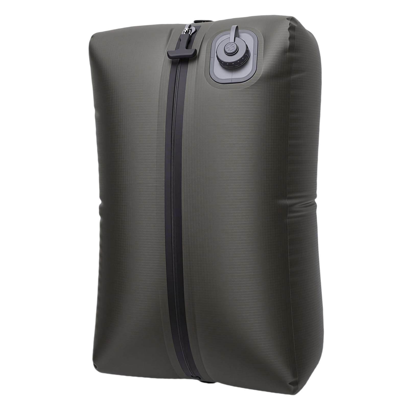 Generic Sacco Sottovuoto da Viaggio Riutilizzabile con Pompa Sacco di Compressione Pieghevole per Abbigliamento Impermeabilizzazione Salvaspazio per Campeggio, Zaino in Spalla 20L (Griglia verde)