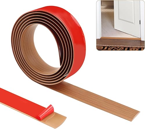 Tira de umbral, tiras de transición de piso, tira divisora de puerta de piso, tira divisora de puerta de suelo, perfil laminado plano (2.0 in, veta