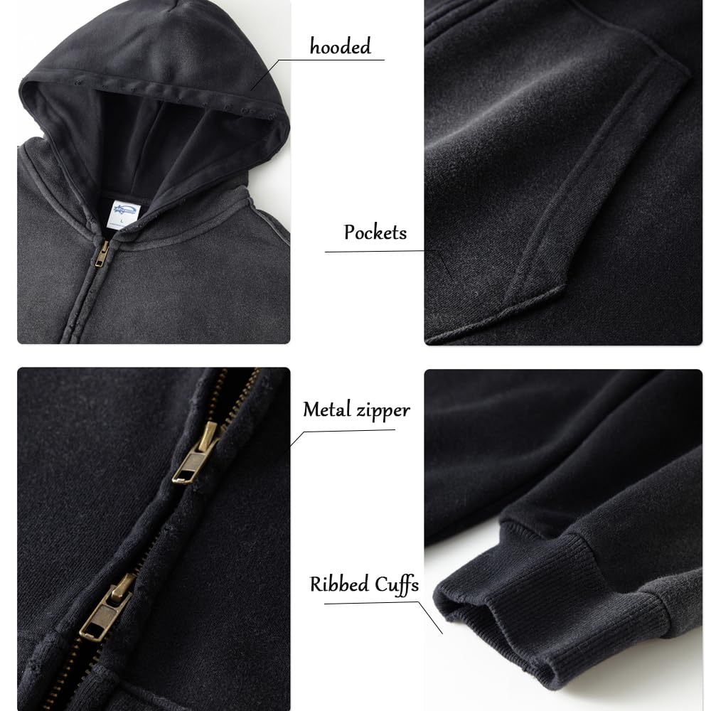 Tuta casual da donna, set da due pezzi, per autunno e inverno, in pile, con lavaggio acido, stile vintage, felpa con cappuccio con tasca, pantaloni della tuta Y2K