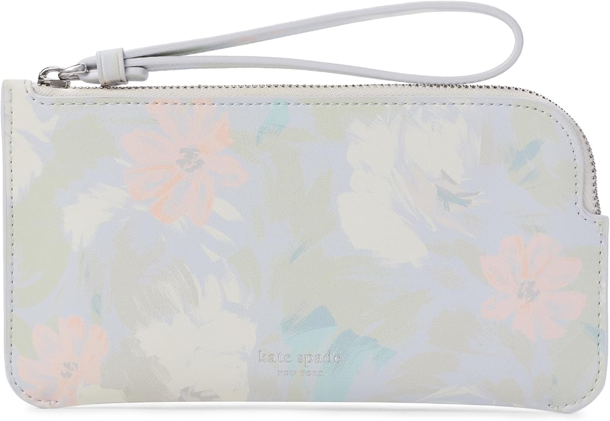 Kate Spade New York - Muñequera pequeña de piel lisa con cremallera para mujer