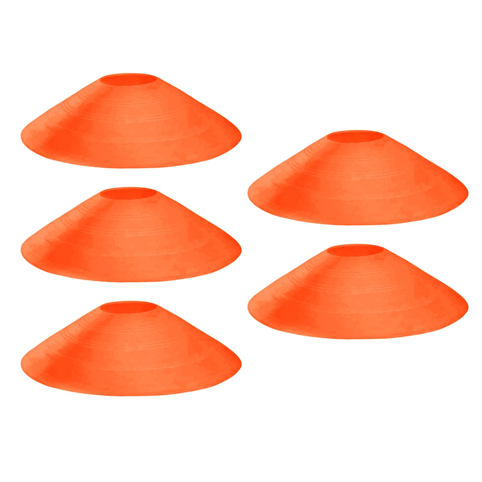 CAZSTYK 5pcs Round Markers Training Discs Polyethylene Texture Sports Cones for Athletic Training Sports and Group Exercises Polyethylene Discs for Coaches