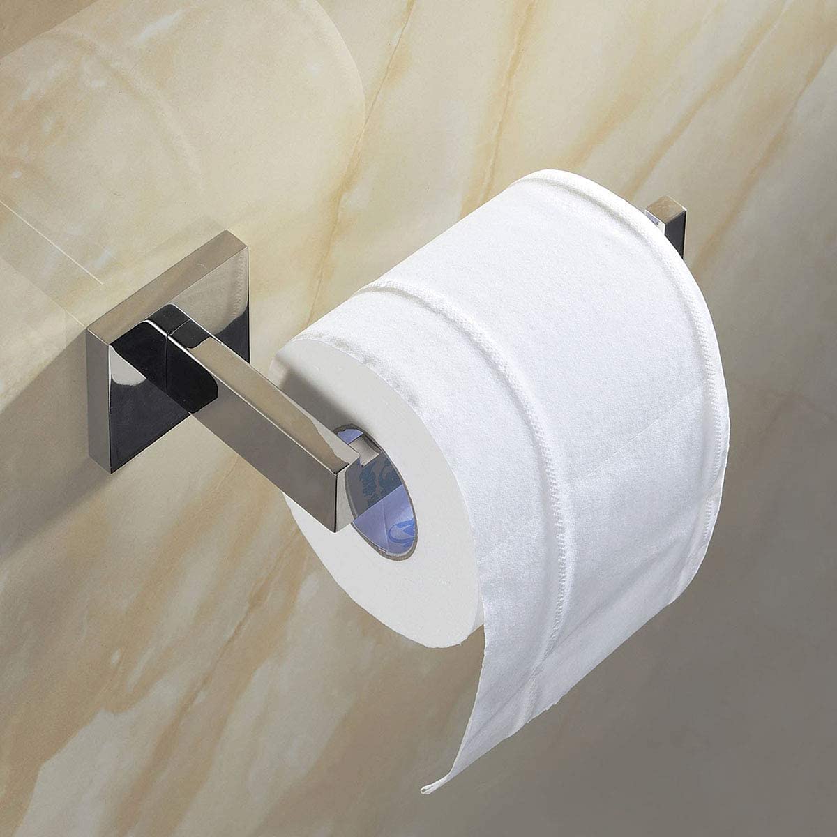 TocTen Toilettenpapierhalter Aus Edelstahl – Für Große Rollen, 15 Cm Abstand, Mattschwarz