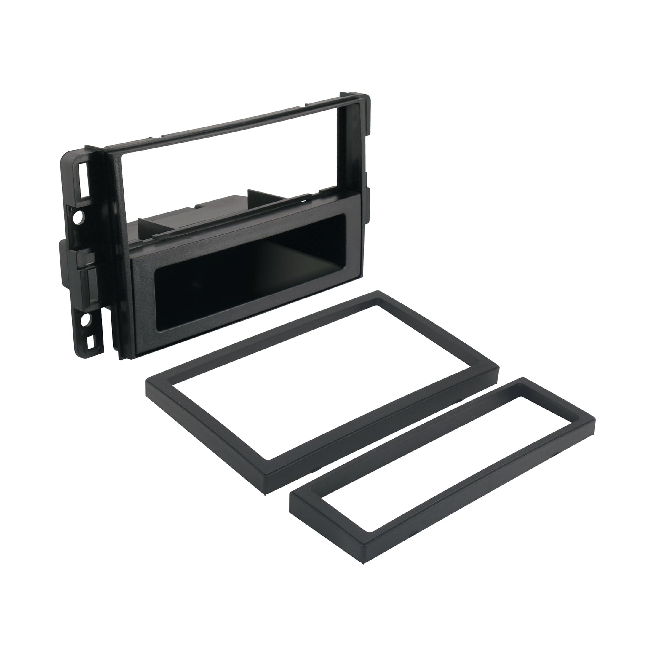 ScoscheGM1598B Compatible with Select 2006-14 GM ISO Double DIN & DIN+Pocket Dash Kit Black