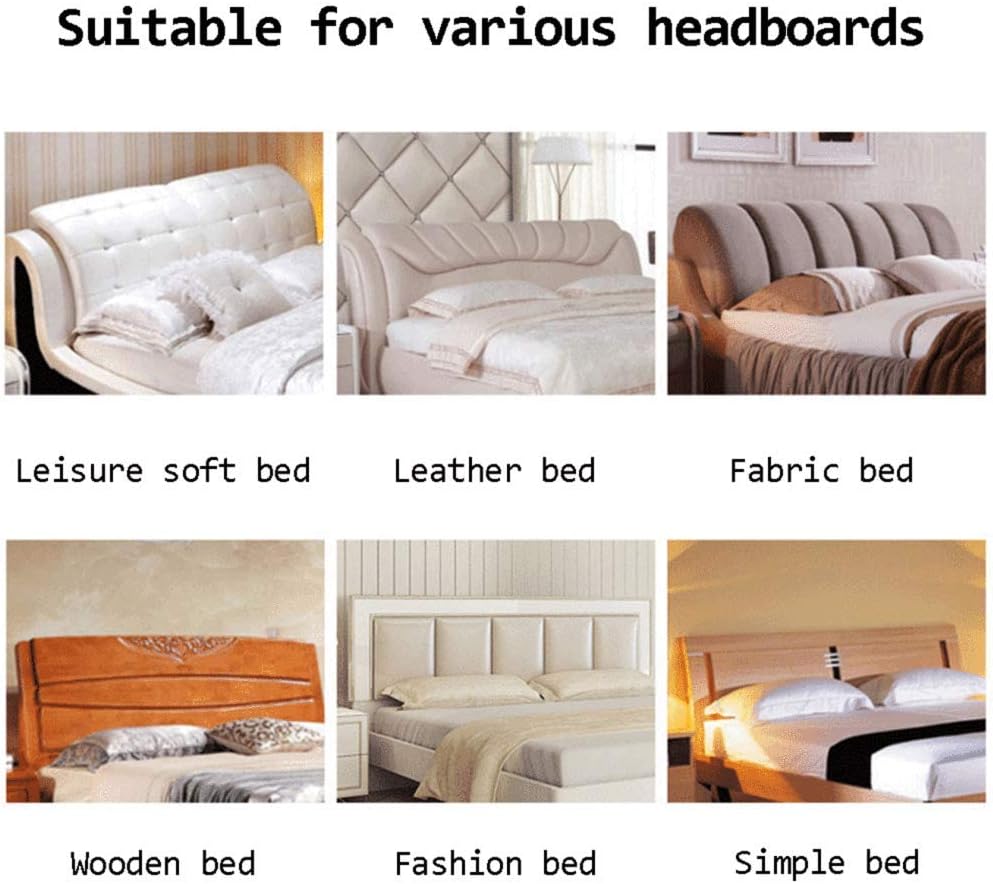 Crystal Velvet Headboard for Twin Full Queen King Bed Nordic Style Soft Comfortable Printed Bed Headboard Slip Dustproof Protector Bed Head for Bedroom Decoration C-180cm (C 120cm)