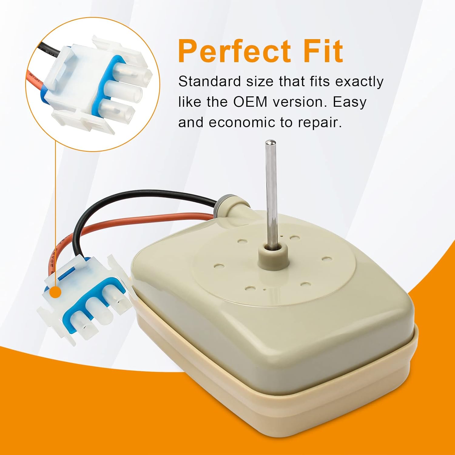 Refrigerator Evaporator Freezer Fan Motor Assembly for General Electric GE WR60X10141 WR60X10138 WR60X10346 WR60X10072 WR60X10046 WR60X10045 WR60X23584