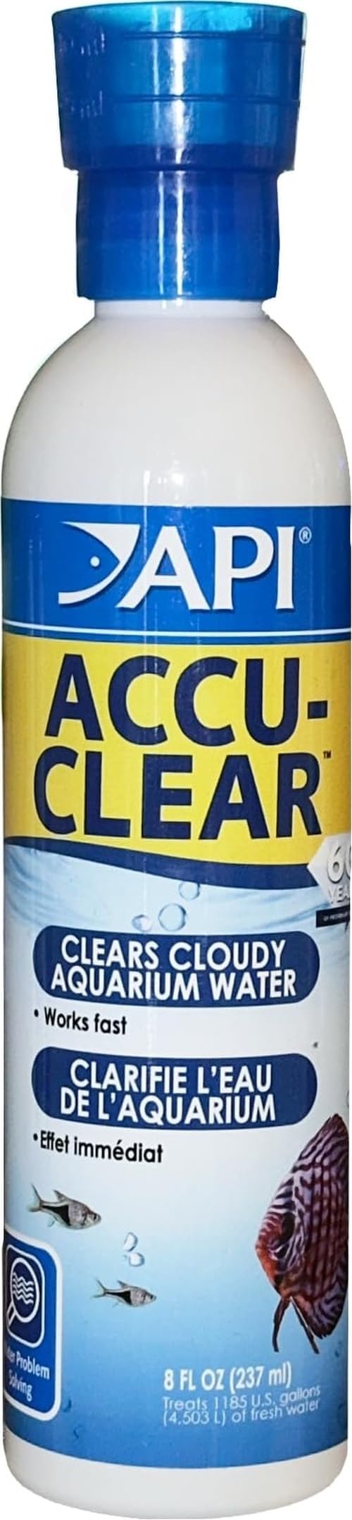 API ACCU-CLEAR Freshwater Aquarium Water Clarifier 8-Ounce Bottle