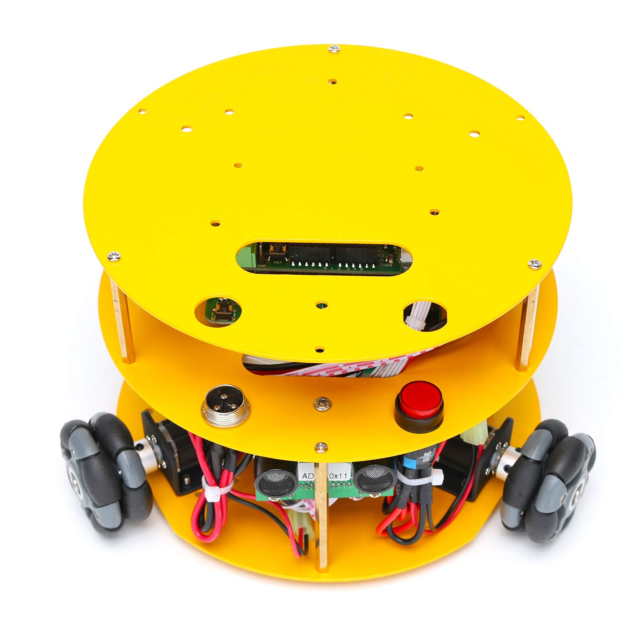 Amazon.co.jp: 3WD48mmオムニホイールモバイルロボット (10019) [台車