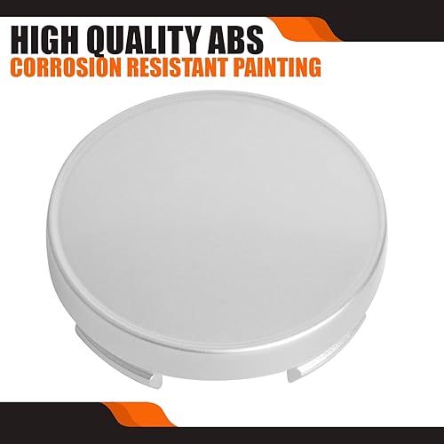 Miniatura 5 de TMS - Tapones centrales de rueda de 2.15 pulgadas para Ford Edge Escape Focus Fusion 6M21 1003 AA, paquete de 4 (plateado, exterior de 2.165 in,