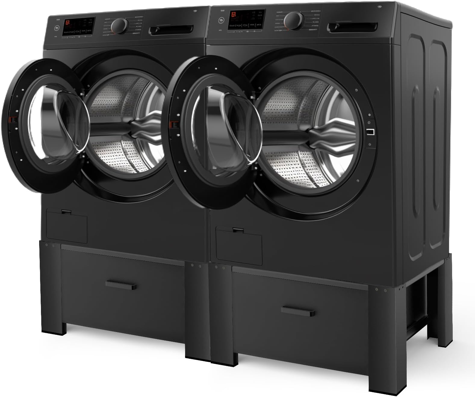 MATALDE 2 PACK Washer Dryer Pedestals with Drawer 29