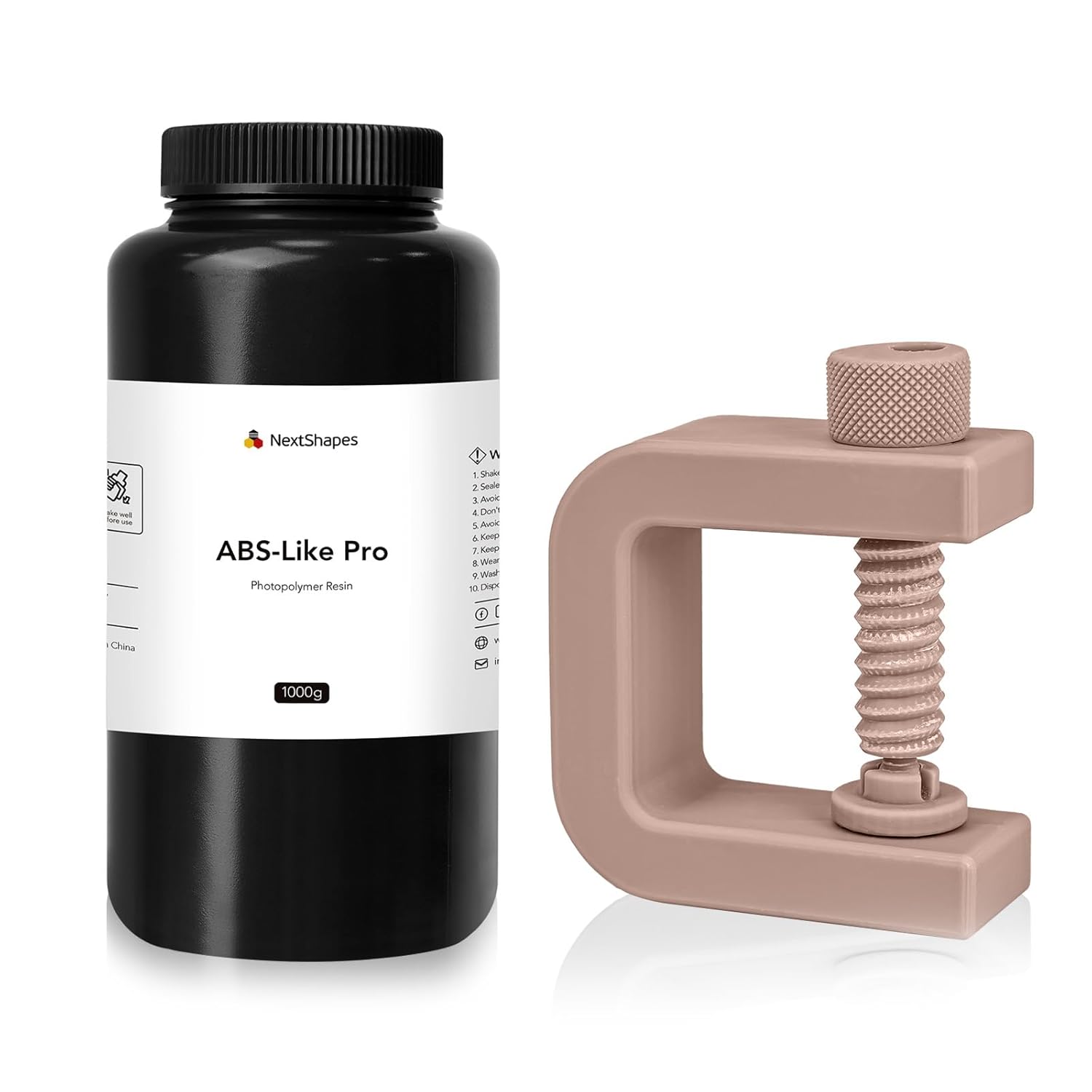 ABS-Like Pro Engineer Resin, with Ultra High Toughness, Low Shrinkage 3D Printing Photopolymer Resin for LCD/DLP 3D Printers (Skin, 1kg) 1000g Skin - Image 1 of 9