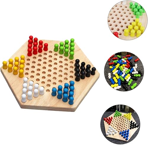 Miniatura 9 de Artibetter 1 juego de damas para niños, tablero de ajedrez de mármol de madera, juego de mesa de mármol, juego de cuentas a juego de cuentas de