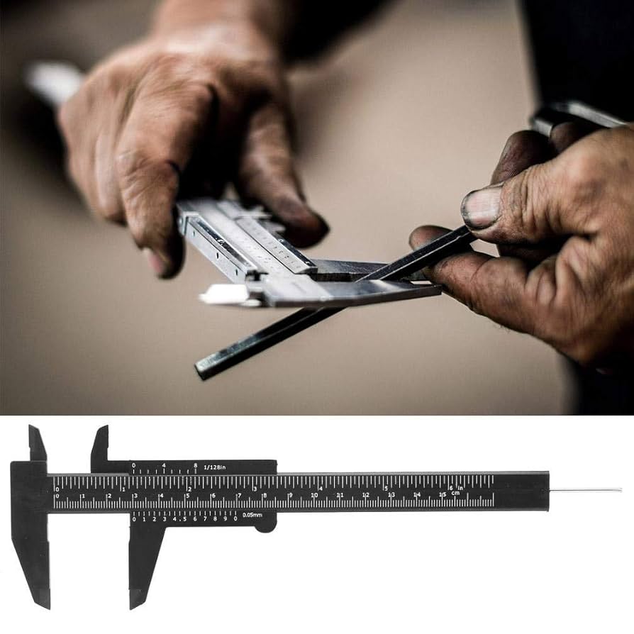 Vernier Caliper Analog 2-Pack Plastic Vernier Calipers - 6"/150mm Measuring Tool For Jewelry & Crafts Digital Caliper Measuring Tool