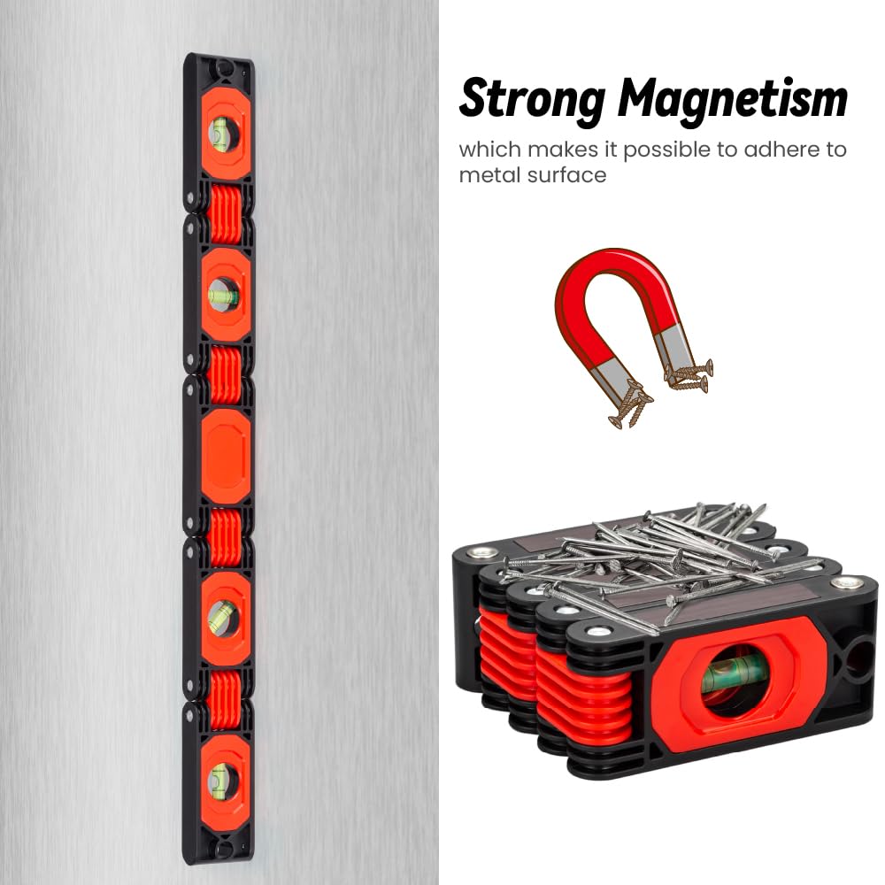 Folding Level Tool - Multi-Angle Magnetic Ruler -6 Folding Level Tool - Multi-Angle Magnetic Ruler -6