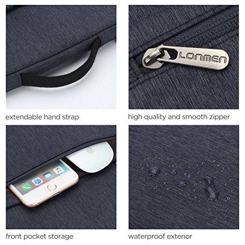 Lonmen 12.5 - 13 Inch Laptop Sleeve Case Water-Resistant Handle Bag For Macbook Pro Touch Bar/Ipad Pro/Dell Latitude 7290/Asus Zenbook 13 Ux331Un/13.9" Huawei Matebook X Pro #TOP4