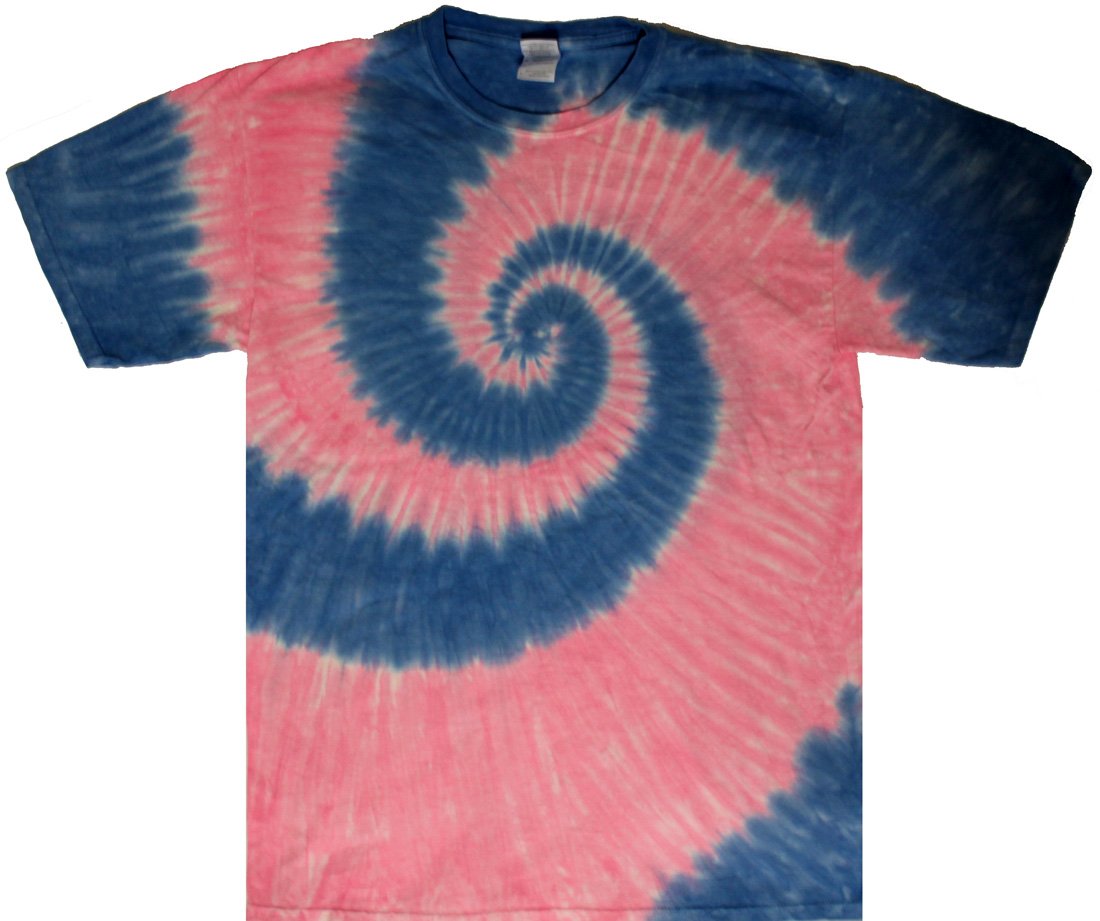 トップス 1piu1uguale3 TIE-DYE DROP PINK bubblegum-pink-spiral-long-