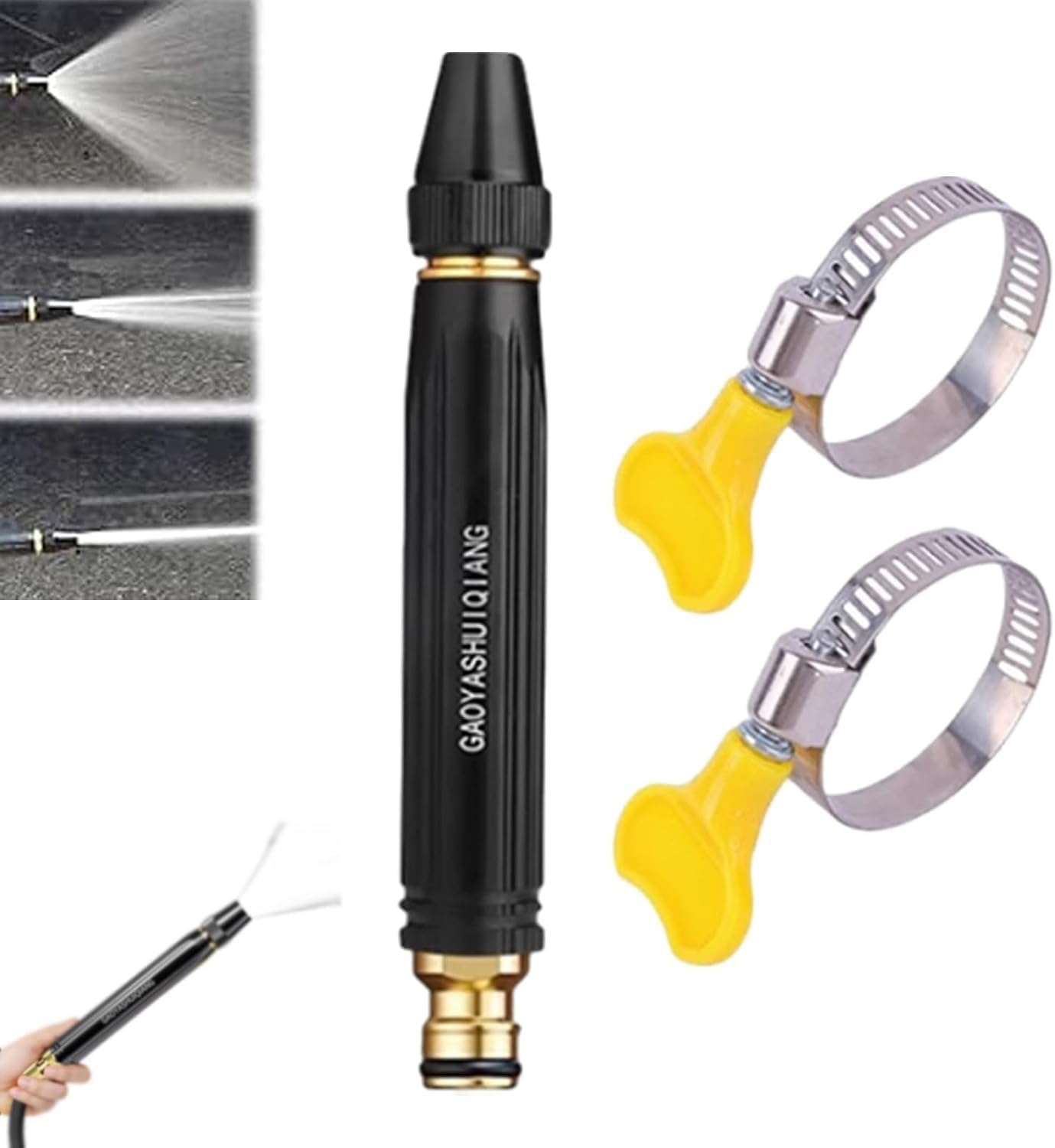 Home High-Pressure Car Wash Water Gun with Booster Nozzle,Home High-Pressure Wash Water Gun with Booster Nozzle and Hose,for Watering Plants and Vegetables, and Car Washing (1PCS)