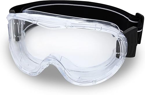 DEX FIT Gafas protectoras de seguridad SG220A OTG sobre gafas de ajuste, antivaho y arañazos, protección ocular Z87 para trabajo de laboratorio,